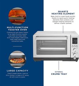 img 3 attached to 🍞 GE Quartz Convection Toaster Oven - Large Capacity with 7 Cook Modes &amp; Oven Accessories - 1500 Watts, Stainless Steel Countertop Kitchen Essentials