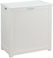 oceanstar storage laundry hamper in white: ideal for organizing and storing laundry logo