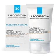 🌞 la roche-posay toleriane double repair uv face moisturizer spf 30 - daily facial moisturizer with ceramide and niacinamide for all skin types, oil free & fragrance free logo