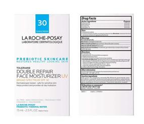 img 3 attached to 🌞 La Roche-Posay Toleriane Double Repair UV Face Moisturizer SPF 30 - Daily Facial Moisturizer with Ceramide and Niacinamide for All Skin Types, Oil Free & Fragrance Free