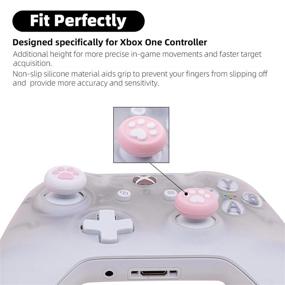 img 3 attached to Enhance Gaming Control with GeekShare Cat Paw Xbox One Thumb Grips - 2 Pair / 4 Pcs