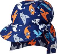 👒 seersucker boys' accessories: flap happy toddler original hats & caps logo