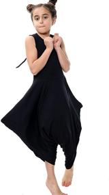 img 1 attached to Stylish Loxdonz Sleeveless Jumpsuit: Stretchy Dresses for Trendsetting Girls