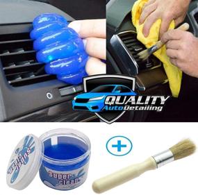 img 4 attached to Advanced Car Cleaning Gel Cleaner Brush Kit: Effective Interior Detailing Putty Glue with Brushes for Dust Removal and Vent Crevice Automotive Cleaning - Achieve Perfect Car Detailing with This High-Quality Car Cleaner