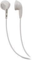 🎧 maxell 190599 dynamic sound wired lightweight ear bud - white (value) - optimized for extended use logo