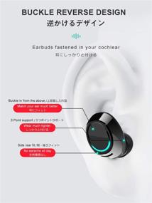img 2 attached to MEES Blue True Wireless Earbuds Sports, Waterproof IPX4 Bluetooth 5.0 Headphones with Rich Bass, HiFi 3D Stereo in-Ear Earphones w/Mic, 3-4 Hours Playback Time, Noise Cancelling Auto-Pairing Headsets