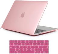 👩 tecool macbook pro 13 inch case - slim crystal pink hard shell cover with keyboard cover for macbook pro 13 retina with touch bar - 2019 2018 2017 2016 release (model a2159 a1989 a1706) logo