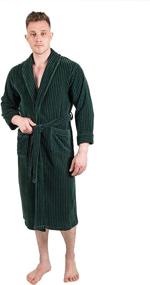 img 3 attached to 👘 Premium Kimono Cotton Plush Fleece Collar Men's Clothing - Ultimate Comfort and Style