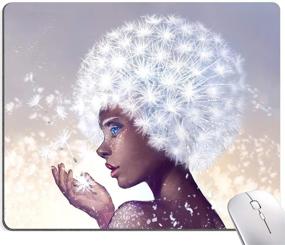 img 4 attached to African Dandelion Waterproof Non Slip MousePads