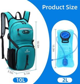 img 1 attached to 🎒 Ultimate Hiking Companion: Lightweight Hydration Backpack with 2L TPU Water Bladder