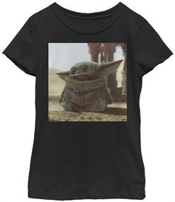 img 1 attached to Star Wars Girls T Shirt Large Girls' Clothing for Tops, Tees & Blouses