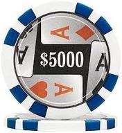 trademark poker chips 5000 piece 11 5gm logo