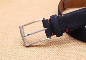 img 2 attached to 🧔 Refined Ground Mind Nubuck Leather Dress Accessories for Men