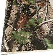 🌿 queenbox 10x152cm camo vinyl wraps, nature camouflage car sticker decal film with air release, woodland plant 01 logo