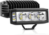 hima4x4 led light bar 5inch: powerful 30w off road driving lights - 2 pack, white logo