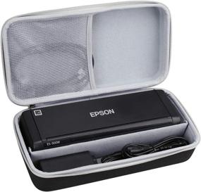 img 4 attached to 📁 Aproca Hard Carry Travel Storage Case for Epson Workforce ES-300W, ES-200, and ES-300WR Document Scanners: Portable and Protective Solution
