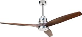 img 1 attached to Craftmade SON52CH Sonnet 52-Inch Ceiling Fan: Stylish Chrome Finish with White Frost Glass