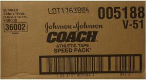 img 1 attached to 🏋️ J&amp;J Coach Speed Tape, Athletic Taping for Support Joints and Ligaments, 1.5&#34; x 15 Yards, Pack of 32 Tape Rolls