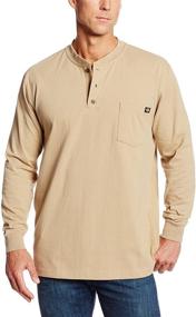 img 2 attached to Dickies Sleeve Heavyweight Henley X Large Men's Clothing in Shirts