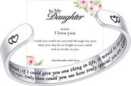 🎁 personalized engraved quote bracelets: inspirational christmas and birthday gifts for women - daughters, moms, sisters, and best friends logo