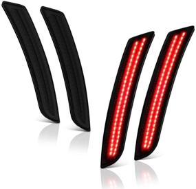 img 4 attached to Улучшите ваш Chevrolet Camaro 2016-2021 с [4 шт.] VIPMOTOZ Дымчатые фонари с красными светодиодами для боковых маркеров для водителя и пассажира.