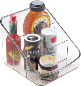 img 4 attached to 📦 iDesign Linus BPA-Free Plastic Packet Organizer - 3-уровневый, 6,25 x 5,75 x 5 дюймов, прозрачный