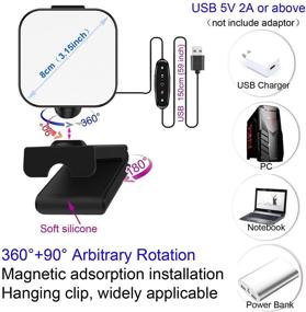 img 1 attached to 😊 SELFILA Webcam Style Mount Stands Video Light for Laptop/Computer with Remote Working, Zoom Calls, Zoom Lighting, Video Conference Lighting kit Clip On MacBook/iMac/iPad/Laptop/Tablet/Monitor for Enhanced SEO