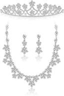 ubjuliwa bridesmaids rhinestone necklace accessories logo