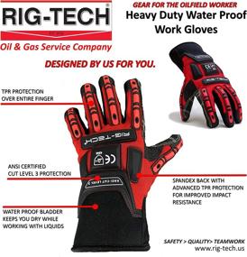 img 1 attached to Rig Tech Heavy Duty Waterproof Gloves