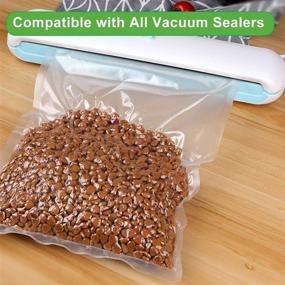 img 3 attached to 🍽️ Food Saver Vacuum Sealer Bags 11x25 ft (3 Rolls) + 8x25 ft (3 Rolls) | Commercial Grade, BPA Free, Heavy Duty | Ideal for Vac Storage, Meal Prep, Sous Vide | Enhance SEO