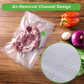 img 1 attached to 🍽️ Food Saver Vacuum Sealer Bags 11x25 ft (3 Rolls) + 8x25 ft (3 Rolls) | Commercial Grade, BPA Free, Heavy Duty | Ideal for Vac Storage, Meal Prep, Sous Vide | Enhance SEO