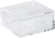 🎁 hammont clear acrylic boxes - 2 pack: small lucite boxes for gifts, weddings, party favors, and more! логотип