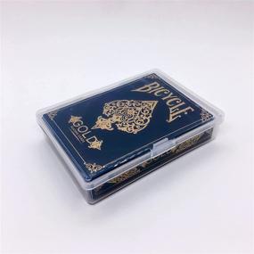 img 2 attached to 🚲 Bicycle Gold Deck with Clear Protective Case for Playing Cards