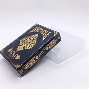 img 3 attached to 🚲 Bicycle Gold Deck with Clear Protective Case for Playing Cards