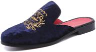 👞 comfortable flql smoking slipper open toe shoes for men: perfect for a stroll logo