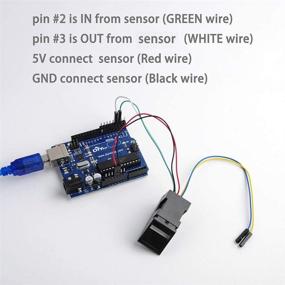 img 1 attached to 🔑 Модуль оптического считывателя отпечатков пальцев Geekstory для Arduino Mega2560 UNO R3: Разблокировка дверей с помощью красного света контроля доступа