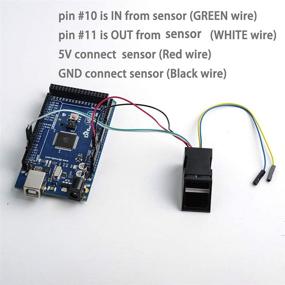 img 2 attached to 🔑 Geekstory Optical Fingerprint Reader Sensor Module for Arduino Mega2560 UNO R3: Unlock Doors with Red Light Access Control