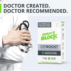 img 1 attached to 🆓 SweatBlock DRIBOOST Antiperspirant Wipes - Clinical Protection for Hyperhidrosis, Excessive Sweating, and Pit Stains - Up to 7 Days of Sweat Protection - 5 ct - Unisex