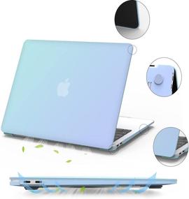 img 2 attached to 👨 iPAPA MacBook Air 13 inch Case 2021-2018: Plastic Hard Shell Cover + Keyboard Cover + Screen Skin - Compatible with A2337 M1 A2179 A1932 & Touch ID