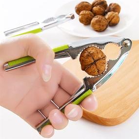 img 1 attached to 🥜 Fani Heavy Duty Walnut Opener Tool with Non-Slip Handle - Nut Shell Cracker, Seafood Cracker for Walnuts & More