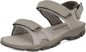 img 4 attached to 👟 GRITION Women's Outdoor Walking Sandals - Athletic Sport Hiking Sandal for Ladies, Flat Open Toe, Adjustable Strap, Comfortable Waterproof Water Shoes for Summer, Casual Beach Trail Sandals - Wide Fit