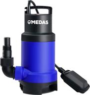 💪 reliable and powerful medas 1hp 750w 3170gph sump pumps submersible water pump with float switch - for efficient pool and pond draining logo