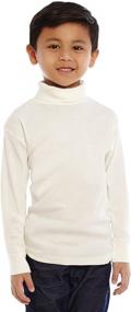 img 2 attached to Leveret Solid Turtleneck 100% Cotton: Off White, Size 2 Toddler – Cozy and Stylish!