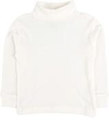 leveret solid turtleneck 100% cotton: off white, size 2 toddler – cozy and stylish! logo