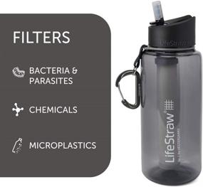 img 4 attached to LifeStraw Go Water Filter Bottle: The Ultimate 2-Stage Integrated Filter Straw for Hiking Adventures