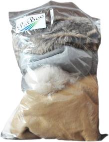 img 2 attached to 🐑 Sheep Scraps and Leather Remnants: Premium Quality Wool and Sheepskin Pieces, Sizes from Small Finger to Big Palm or Bigger - 1 Pound/Bag