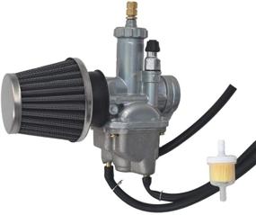 img 1 attached to 🚗 Carburetor &amp; Air Filter Set for Kawasaki Bayou 250 KLF250A and Bayou 220 KLF220A Carb