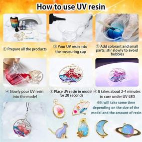 img 3 attached to ✨ 200g Clear UV Resin: Crystal Clear Hard Glue Solar Cure Adhesive for Jewelry, Crafts, Casting & Coating - Upgrade your UV Resin Experience!