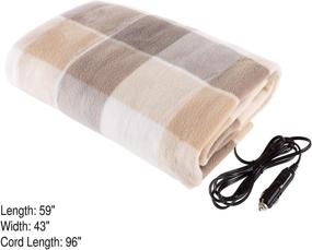 img 3 attached to Stalwart 75-BP1010 Electric Blanket-Heated 12V Polar Fleece Travel Throw For Car