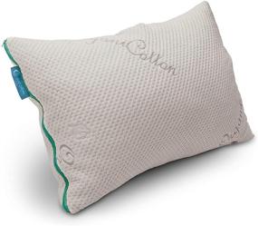 img 4 attached to 🛏️ Everpillow от Infinitemoon - Превосходная подушка для кровати размера Queen с регулируемой наполнителем из 100% натурального капок и органическим хлопковым чехлом.